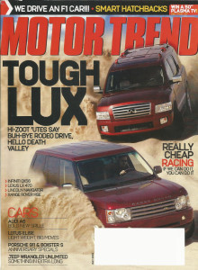 MOTOR TREND 2004 JULY - LET'S GO RACING, BROCK COUPE